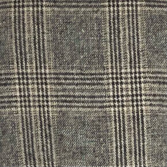 Boston Proper Tan & Cream Plaid Wool Blend Academia Prep Jacket NWOT Size 8 - Picture 8 of 12